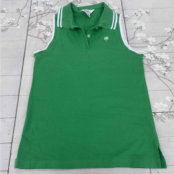 Lilly Pulitzer Green Polo Tank Top - Picture 2 of 5